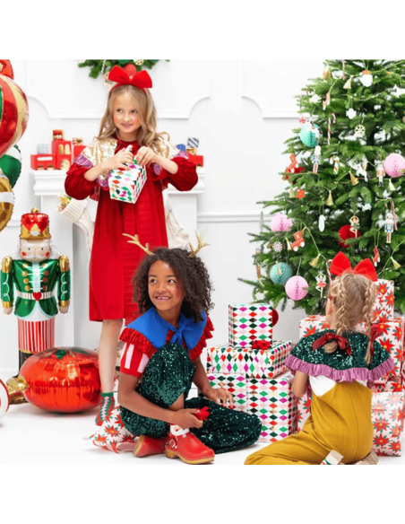 Papier cadeau losanges Arlequin - Party Deco