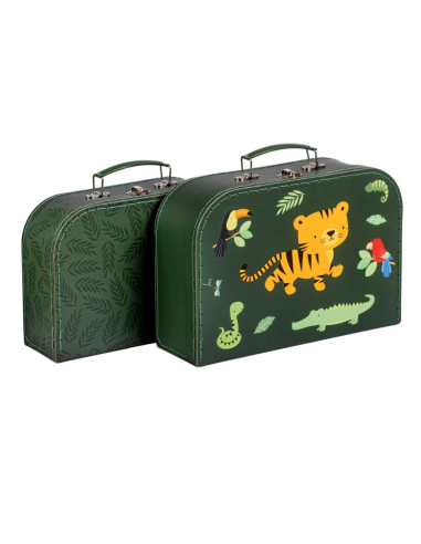 Valise en carton Jungle - A Little Lovely Company