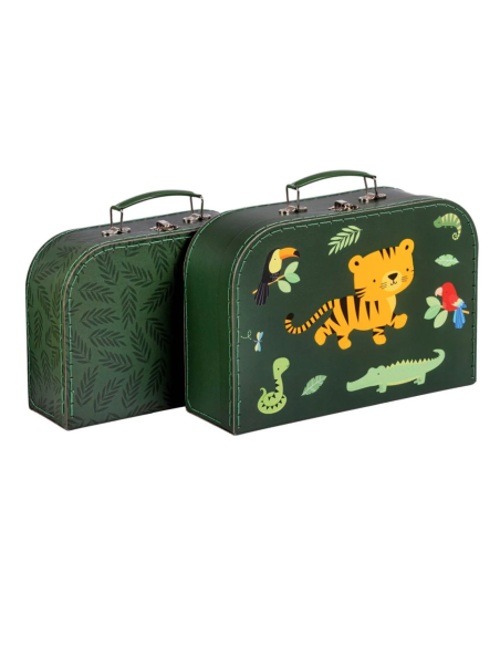 Valise en carton Jungle - A Little Lovely Company