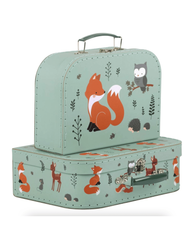 Valise en carton Forêt - A Little Lovely Company
