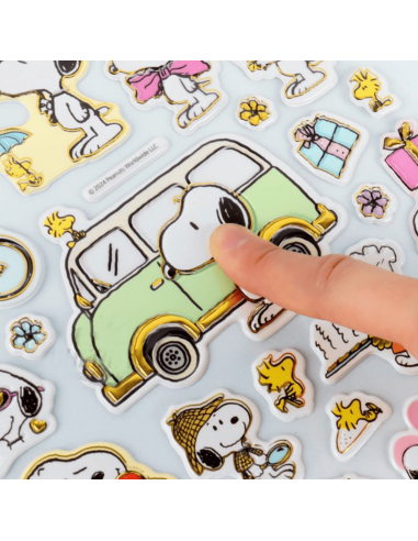 Grande planche d'autocollants Snoopy
