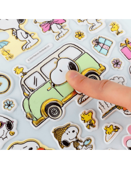 Grande planche d'autocollants Snoopy