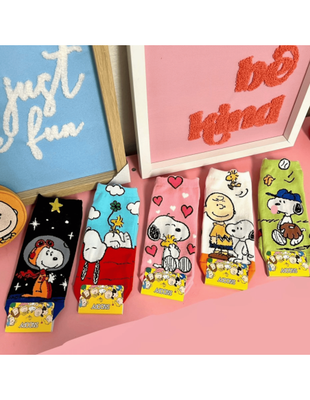 Chaussettes Snoopy espace
