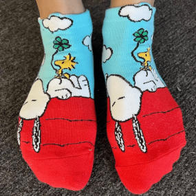 Chaussettes Snoopy endormi