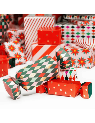 2 boites cadeaux losanges - Party Deco