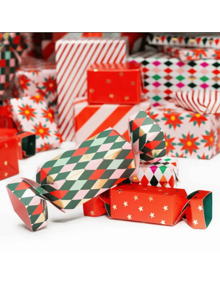 2 boites cadeaux losanges - Party Deco