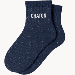 Chaussettes à paillettes Chaton