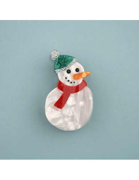 Pince à cheveux Bonhomme de Neige - Coucou Suzette