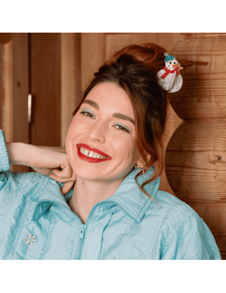 Pince à cheveux Bonhomme de Neige - Coucou Suzette