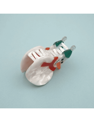 Pince à cheveux Bonhomme de Neige - Coucou Suzette