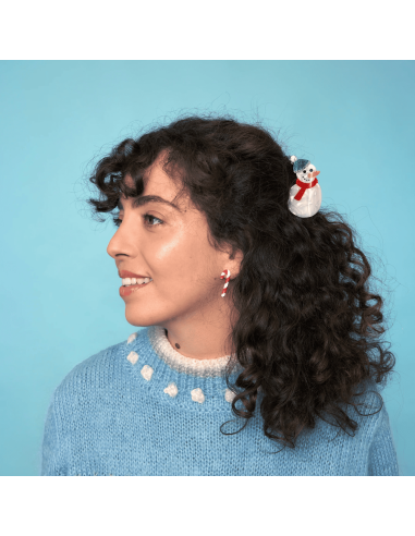 Pince à cheveux Bonhomme de Neige - Coucou Suzette