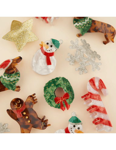 Pince à cheveux Bonhomme de Neige - Coucou Suzette