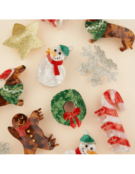 Pince à cheveux Bonhomme de Neige - Coucou Suzette