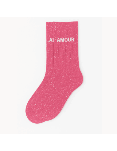 Chaussettes à paillettes Amour