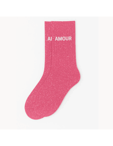 Chaussettes à paillettes Amour