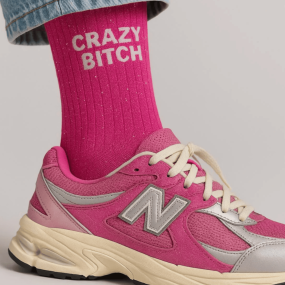 Chaussettes à paillettes Crazy Bitch 2