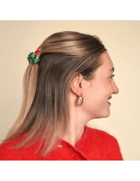 Petite pince à cheveux Houx - Coucou Suzette