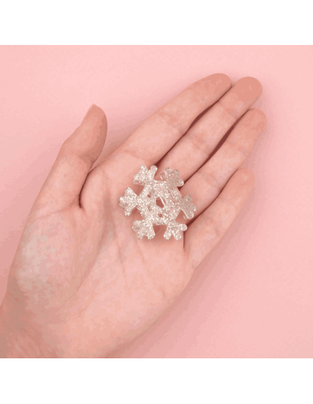 Petite pince à cheveux Flocon de Neige - Coucou Suzette