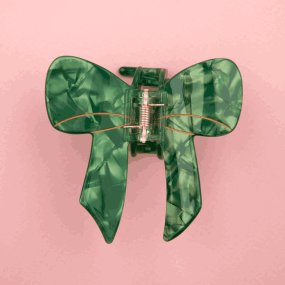 Pince à cheveux Noeud vert - Coucou Suzette