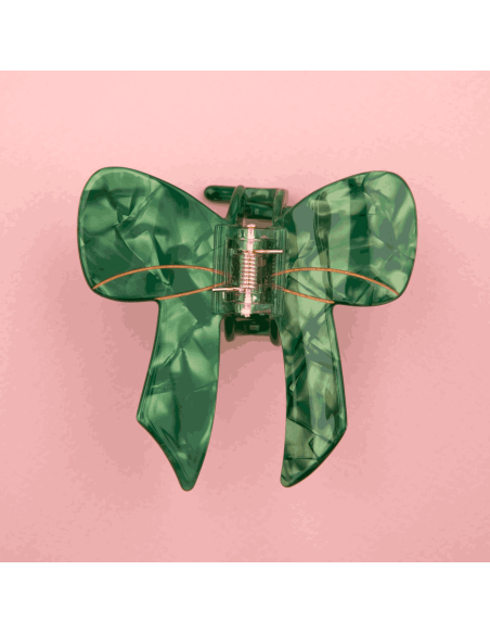 Pince à cheveux Noeud vert - Coucou Suzette