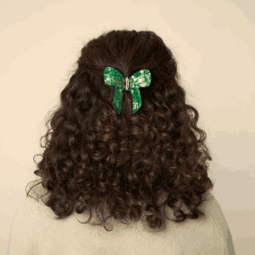 Pince à cheveux Noeud vert - Coucou Suzette 2