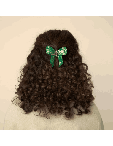 Pince à cheveux Noeud vert - Coucou Suzette