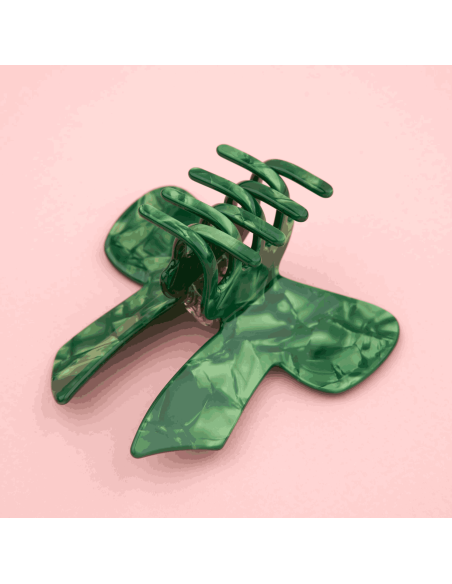 Pince à cheveux Noeud vert - Coucou Suzette