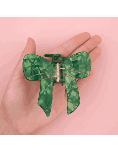 Pince à cheveux Noeud vert - Coucou Suzette