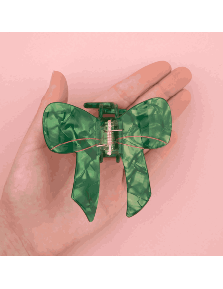 Pince à cheveux Noeud vert - Coucou Suzette