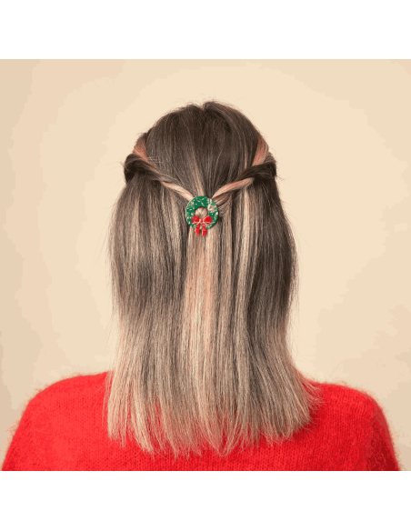 Barrette Couronne sapin - Coucou Suzette