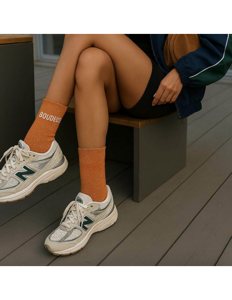 Chaussettes à paillettes Boudeuse