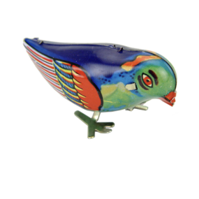 Oiseau multicolore vintage en métal - Protocol