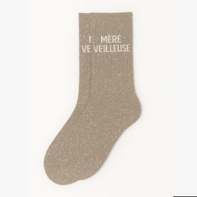 Chaussettes à paillettes Mère veilleuse Beige 2