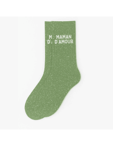 Chaussettes à paillettes Maman d'amour