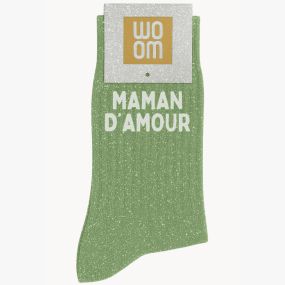 Chaussettes à paillettes Maman d'amour