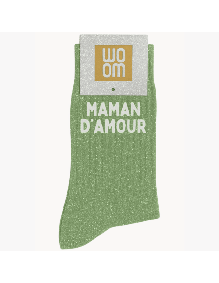 Chaussettes à paillettes Maman d'amour