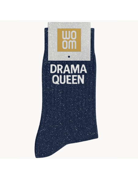 Chaussettes à paillettes Drama Queen Bleu Marine