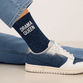 Chaussettes à paillettes Drama Queen Bleu Marine 2
