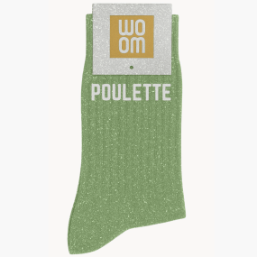 Chaussettes à paillettes Poulette