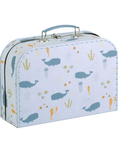 Valise en carton Océan  - A Little Lovely Company