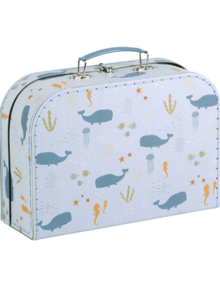 Valise en carton Océan  - A Little Lovely Company