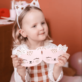 Set de 6 invitations Chat - Party Deco 2