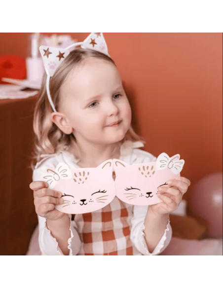 Set de 6 invitations Chat - Party Deco