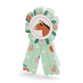 Set de 6 invitations Cheval - Party Deco