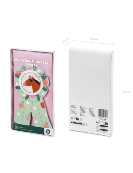 Set de 6 invitations Cheval - Party Deco