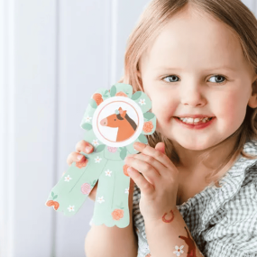 Set de 6 invitations Cheval - Party Deco 2