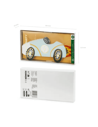 Set de 6 invitations Voiture - Party Deco