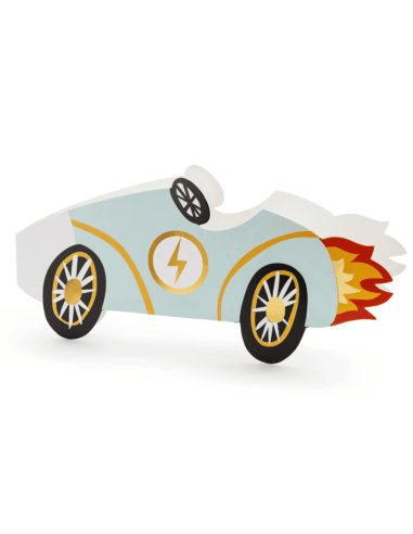 Set de 6 invitations Voiture - Party Deco