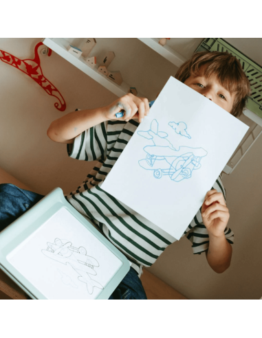 Tablette lumineuse nomade Kidydraw-pro Verte -...