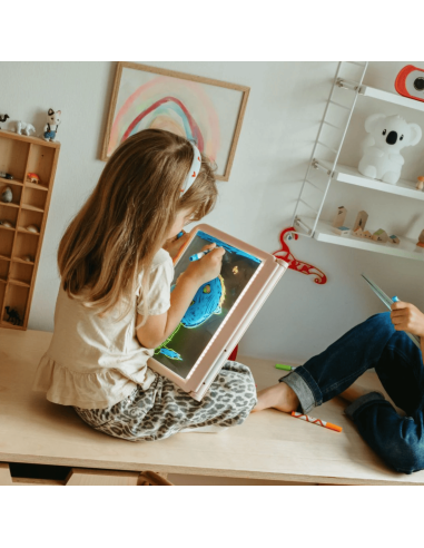 Tablette lumineuse nomade Kidydraw-pro Verte -...